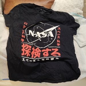 NASA Short Sleeve from Urban Outfitters Size L Black/Red/White